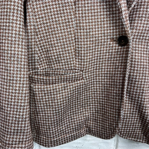 LAND’S END Stretch Knit Blazer with Houndstooth Print - Picture 6 of 9